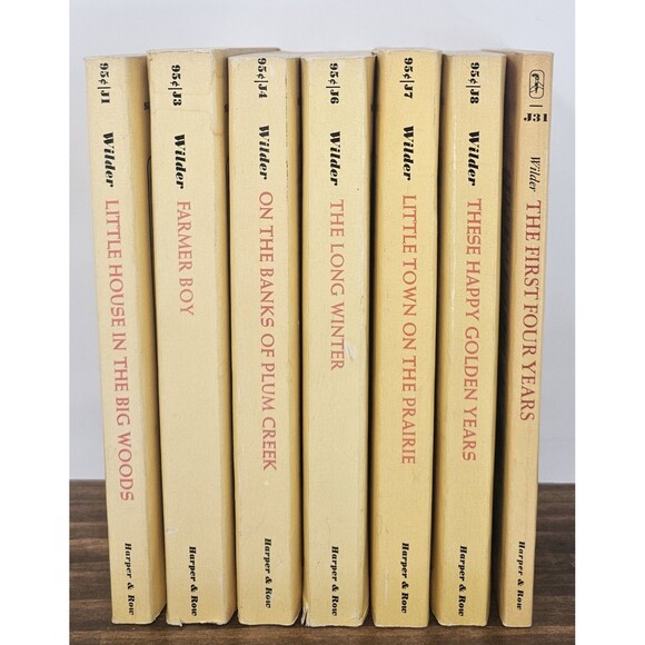 Vintage Lot (7) "Little House On The Prairie" Laura Ingalls Wilder Books (1971) - Picture 2 of 16